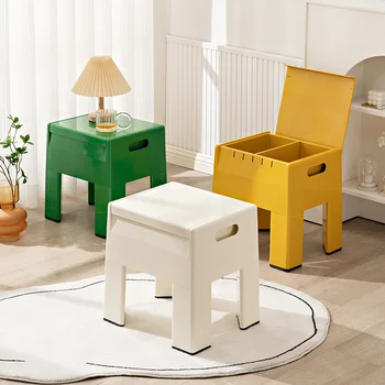 Модерен минималистичен домашен стол за дневна FULLLOVE, Многофункционално столче за преобличане на обувки, детски стол в стил INS