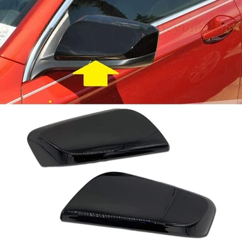 1 Чифт покривала за странични огледала за обратно виждане, тампон върху огледалото за обратно виждане за Chevrolet Impala 2014-2020, Лъскаво черен