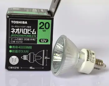 Лампа TOSHIBA JR12V20W/K3MEZ-N, лампа JR12V20W/K3M EZ-N EZ10, 12 В 20 W, лампа 20D JR 12V20W/K3M EZ-N
