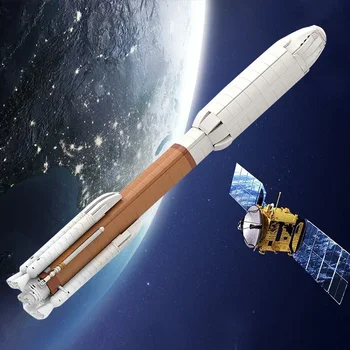 Gobricks MOC Ultimate Atlas V Saturn Scale Космическа Ракета градивните елементи на стартера са градивните елементи Носеща Тухлена Модел За Бебето