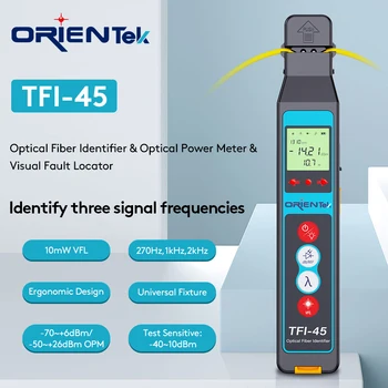Orientek Identificador De Fibra Ativa TFI-45 С Вграден лазерен led Caneta и OPM С LCD дисплей Fibra Optica