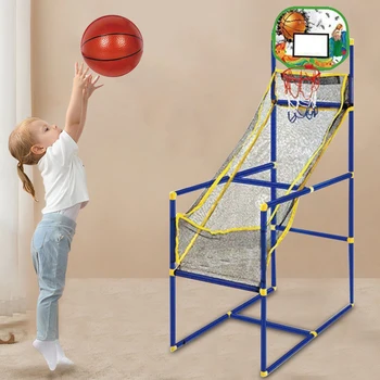 Симулатор за стрелба, за баскетбол в помещението, преносим Детски игри, определени за аркада баскетбол, спортна играчка за тренировки по баскетбол, комплект баскетболни на каботажните