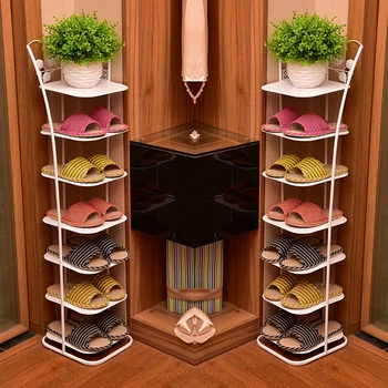 Многослоен органайзер за обувки, лесен за използване, спестяващ място в дома, Пыленепроницаемый рафтове за съхранение на обувки