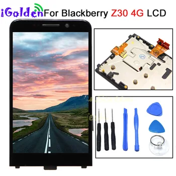 За Blackberry Z30 4G LCD сензорен дисплей, дигитайзер, сглобени с рамка, Резервни части за BlackBerry Z30 LCD