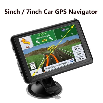 5-инчов/7-инчов Автомобилен GPS Навигатор HD Сензорен Екран GPS Навигатор За Камион В 3D-режим за Спътникова Навигация 8G + 256M 2023 Карта на Европа за GPS Навигация