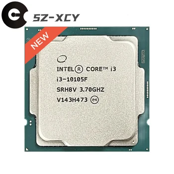 Intel Core i3-10105F i3 10105F 3,7 Ghz Четириядрен Восьмипоточный Нов процесор CPU L3 = 6M 65W LGA1200