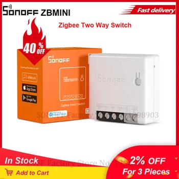 Itead SONOFF Zigbee ZBMINI САМ Smart Switch Модул Реле-Прекъсвач MINI Two/ 2 Way Switch Control APP Light Swithes За Умни Домове