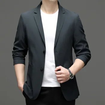 6620-2023 Мъжки костюм през пролетта на бизнес професионален мъжки яке ежедневни корейската версия костюм