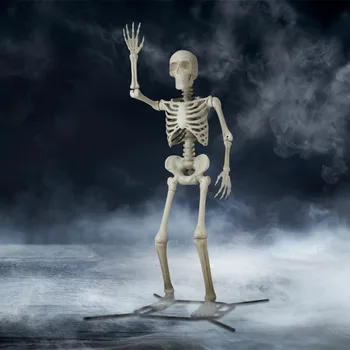 Бижу във формата на гигантски скелет на Хелоуин, цвят кости, 180 см, за да празнуват