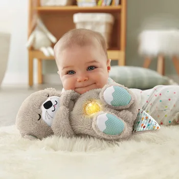 Музикална мека играчка Baby Sleep And Партньор Otter 30 см, сладки плюшени играчки Nimal, Забавни приятели за сън, удобни бебета