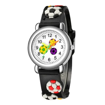 Сладък детски часовници за момчета Детски спортни ръчни часовници Детски футбол Кварцов часовник с анимационни шарките Подарък за момичета Relogio
