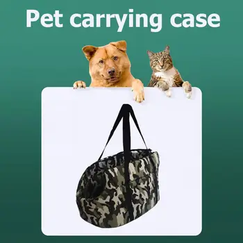 Водоустойчива чанта-переноска за домашни любимци, котки, кучета, по-голямата голям чанта през рамо, устойчива на плъзгане чанта-переноска за малки кучета, за пътуване на открито