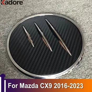 Покриване на газова бутилка Mazda CX CX9-9 2016 2017 2018 2019 2020-2023 Делото Маслоналивной инкрустация от Въглеродни влакна Модификация на Автомобилни Аксесоари