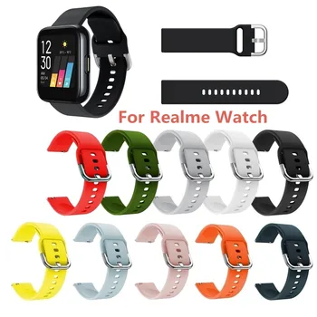 Преносимото силикон каишка за часовник, модерен, интелигентен гривна на китката, висококачествени аксесоари за Realme Watch 20 мм