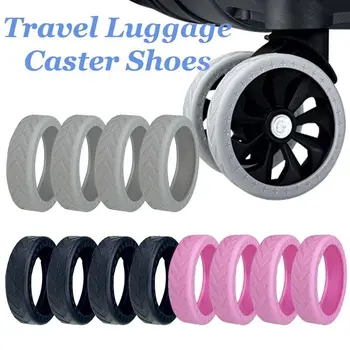 Обувки на колела за багаж 4/8 бр. силиконов калъф за колелата на куфара с тихо звук, уменьшающий шум, покриване на колелце за колички за пазаруване