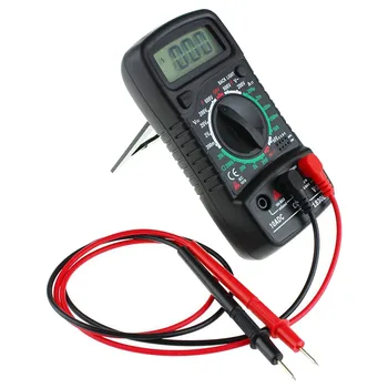 XL830L Цифров мултицет за Измерване тестери за Автомобилни електрически транзистори Пиков тестер Измерител на капацитет, черен