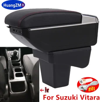 За Suzuki Vitara Подлакътник За Suzuki Vitara Дооснащенные детайли специален автомобил централна кутия за съхранение на оръжие USB Лесен за инсталиране
