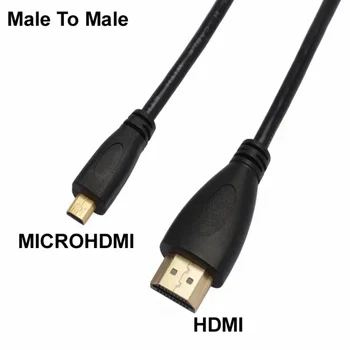V1.4 M/M От мъжете на мъжа HDMI-Съвместим аудио-видео кабел Micro HDMI 1080p 1440p За HDTV PS3 XBOX 3D TV HD D