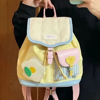 Пролетно-летен моден мини-раница, чанта, малка училищна чанта с хубав модел, малка раница, женски раница за пътуване до работа