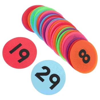 36 бр. Самозалепващи етикети с номера, цветни стикери с номера, класификация етикети за офиса, детска стая