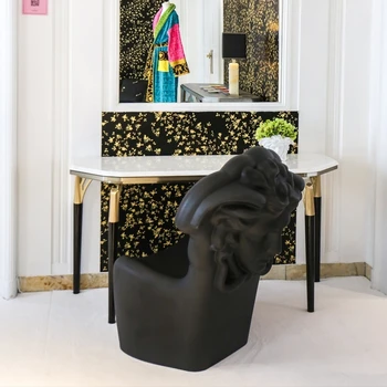 Лесно Луксозно кресло за отдих на открито от фибростъкло, Моделирующее глава Студиен конферентни столове във формата на Коготька