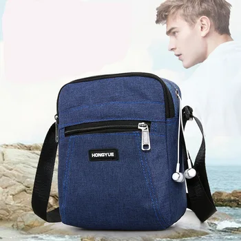 Модната Марка Новата мъжка чанта-месинджър, висококачествени водоустойчива чанта през рамо за мъже, чанта през рамо за бизнес пътувания, мъжки мини чанта