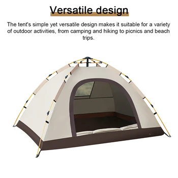 Палатка за нощуване на открито, автоматична быстрооткрывающаяся палатка, Преносима непромокаемая, защищающая от слънцето палатка за риболов, разходки, подслон от слънцето