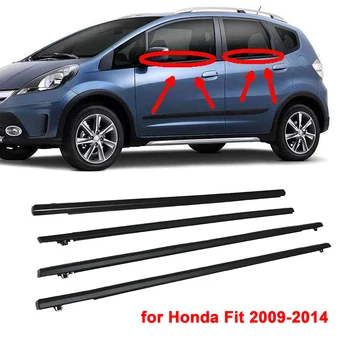 Мерки и теглилки на страничните стъкла на автомобила, гумена прижимная уплътнението, оборудване запечатване на уплътнението за Honda Fit 2009-2014