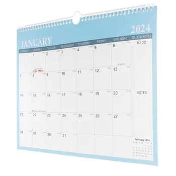 Стенен календар Английски Календар, Настолен календар за 2024-2025 години Декоративен стенен календар за вашия домашен офис