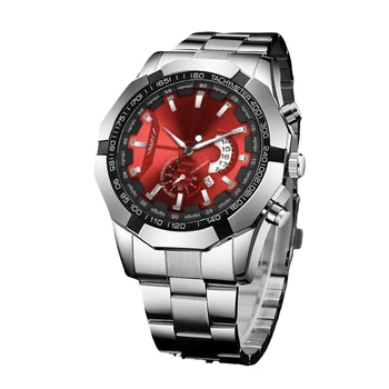 Модерен мъжки часовник с 3-стрелочным кварцов аналогов, ръчен часовник с wsop гривна от стомана /кожа за срещи и годишнини, срещи
