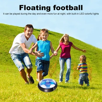 Комплект играчки за боулинг с футболна топка 4 в 1, въздушен плуваща футболна топка, хокей на топката с led подсветка, детски комплект за хокей с топка за футбол.