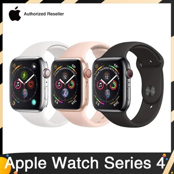 Умен часовник Apple Watch Серия 4 с 40-мм / 44 мм GPS от алуминий със спортен каишка (актуализирани)