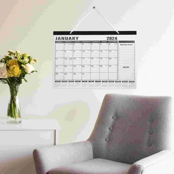Стенен календар, офис окачен календар, английски месечен календар, офис окачен календар