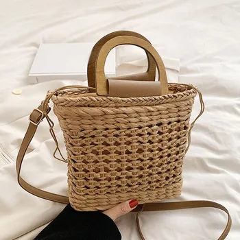 Луксозни чанти за жени 2023, сламени чанти, плетени чанти-тоут, дизайнерска чанта, лятна чанта, плажна чанта от съвсем малък, през рамо