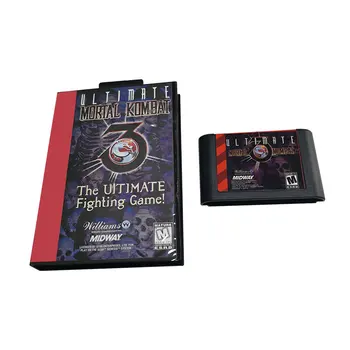 Игри касета ultimatemortalkombat3 MD за 16-битова конзола за игри NTSC и PAL