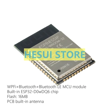 Оригинален ESP32-WROOM-32-N16 Wi-Fi + Bluetooth с двухрежимным 32-битов двуядрен модул MCU капацитет 16 MB