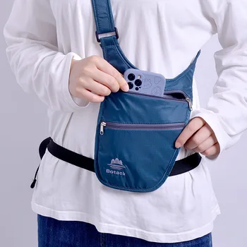 Ультратонкая чанта през рамо за пътуване, анти-кражба поясная чанта за подмишниците, Невидима Поясная чанта за джогинг, спортен байк, колоездене.