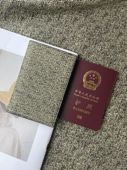 2023 Луксозен дизайнерски женски притежател на паспорт автентични кожени ID притежател на Кредитна карта от висок клас Бизнес пътен чантата за мъже