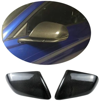 2 елемента Тампон на Странично огледало за обратно виждане, изработени от въглеродни влакна за Ford Mustang 2015 2016 2017 2018 2019 2020