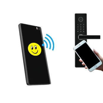 10шт UID Антиметаллические тагове Black Smile Label Перезаписываемая Стикер за мобилния телефон NFC 13,56 Mhz IC Етикети Записываемая Етикет