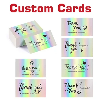 Индивидуални благодарствени картички с логото на Индивидуални двустранни визитки Лазерни картички за сватбени покани за опаковане на Подаръци