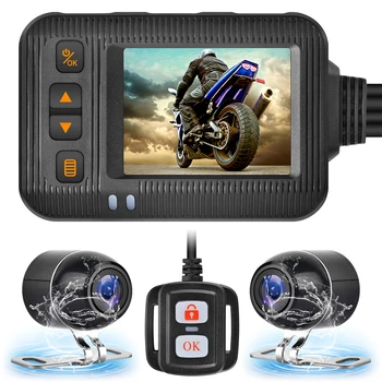 SE20 1080P Водоустойчив предна + задна камера мотоциклет, video recorder, video recorder, с 2-инчов дисплей, двуканална видео рекордер за мотоциклет