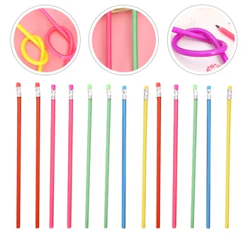 20 броя гъвкави гнутых моливи, новост, ученически канцеларски материали за моливи (разноцветни)