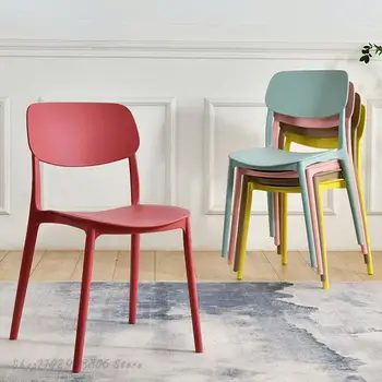 Модерни минималистичные трапезни столове Пластмасови Релаксиращи Кухненски Кът столове за приемане на гости Домакински мебели за дома Silla Comedor WZ50DC