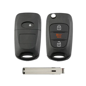 Hindley New 3 бутона, панти калъф за дистанционно ключ за ключове от автомобил HYUNDAI и KIA SOUL, празен калъф за ключове