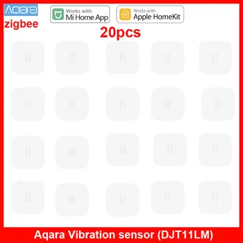 Сензор за вибрации Aqara, Сензор за удар, Сензор за сън, Наблюдение, сигнализация, Вибрация, Удар, Работа Xiaomi Mi Home App