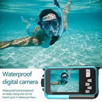 Пластмасов външен екран с двойна камера водоустойчива камера електронна анти-разклащане на упорит водни надзор видео подводна камера
