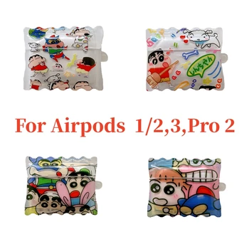 Молив от Японски Аниме Candy-Shinchan за Apple AirPods 1 2 3 Калъф AirPods Pro 2 Калъф за iPhone Аксесоари За Слушалки Air Pod Cover