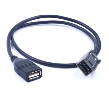 Чисто нов кабел-адаптер AUX USB 2008 Г. СЪОБЩЕНИЕ за за HONDA CIVIC за JAZZ/CR-V за ACCORD/CR-Z 09-13 MP3