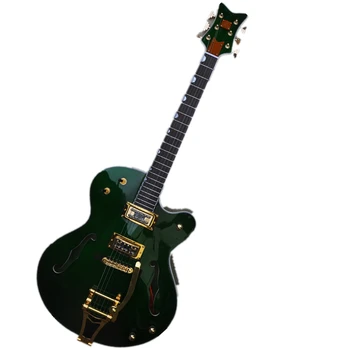 Заводска Електрическа китара със Зелен Полуполым Корпус и Златна Обкова, Предложението за Поръчка